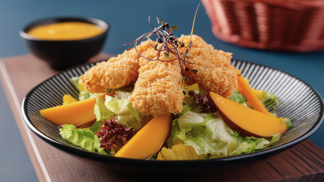 Ensalada de Pollo Empanizado con Panko Migapan